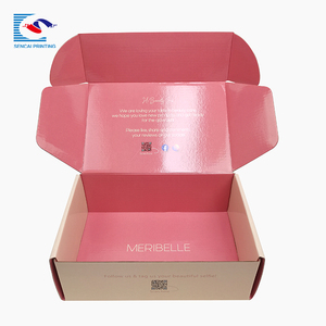 Offre Spéciale privée personnalisée logo couleur rose boîte postale boîte en carton ondulé boîte d'expédition - Product Image 5