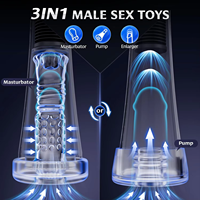 Anillo Vibrador a Prueba de Agua con Control por Aplicación, 6 Anillos para Pene, Copa de Masturbación Eléctrica para Hombres