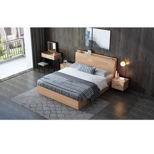 Juego de Muebles de Dormitorio de Madera Maciza con Base de Cama Queen Size y Almacenamiento, Fabricado en China con Tablero de Melamina+MDF - Product Image 4