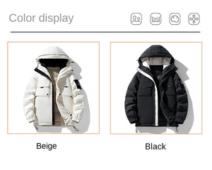Giacca Invernale da Uomo in Maglia Traspirante con Cerniera e Logo Personalizzato, Cappotto Casual per Esterni - Product Image 6