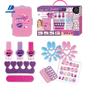 Ensemble de jeux de beauté pour enfants, jouets de vernis à ongles, ensemble de beauté pour filles, jouet de manucure, jeu de simulation DIY, ensemble cadeau pour filles - Product Image 1