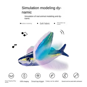 Giocattolo per Gatti UniLink a Forma di Pesce Volante Elettrico con Suono e Copertura Rimovibile in Plastica - Product Image 3