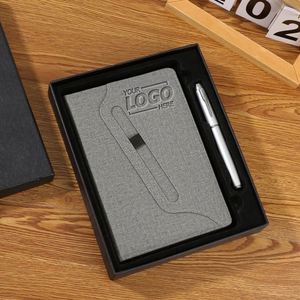 Personalized Executive Gift <b>Set</b> Custom PU Leather <b>Notebook</b> & Digital Printed Pen for Corporate Events & Employee Appreciation - Product Image 1