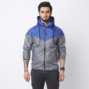 OEM Wholesale High Quality Men Casual Windbreaker <b>Jacket</b> Style <b>Zipper</b> Closure Customizable Logo Polyester <b>Jacket</b> - Product Image 1