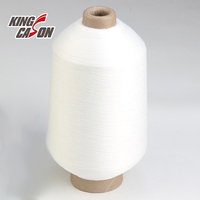 Fil à coudre élastique en polyester recyclé certifié GRS KINGCASON, qualité supérieure, fil recyclé DTY pour la couture, le tissage et le tricotage