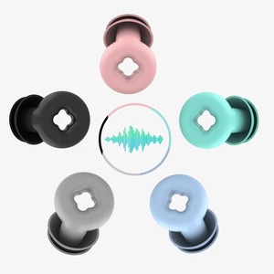 1 par de tapones de silicona para los oídos, tapones de silicona para dormir, aislamiento acústico, tapones antiruido para viajes, reducción de ruido - Product Image 4