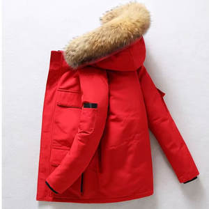 Parka d'<span class=keywords><strong>hiver</strong></span> pour <span class=keywords><strong>femme</strong></span>, style européen, en duvet d'oie, coupe slim, épaisse, coupe-vent, en coton, pour l'extérieur, avec capuche, pour temps froid - Product Image 5