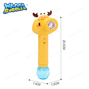 เครื่องทำฟองสบู่รูปกระต่าย/กวาง/สุนัขจิ้งจอก/แพนด้า ดีไซน์เก๋ พร้อมไม้พลาสติก ของเล่นกลางแจ้งสำหรับฤดูร้อน - Product Image 6
