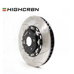HIGHCRBN piringan rem depan mengambang, 2 bagian 348*36mm untuk BMW 740Li G12 OE #34116860911;34116860912 - Product Image 6
