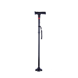 Bastón Plegable de Aleación de Aluminio, Altura Ajustable, Antideslizante, con Alarma de Emergencia para Asistencia a Personas Mayores - Product Image 3