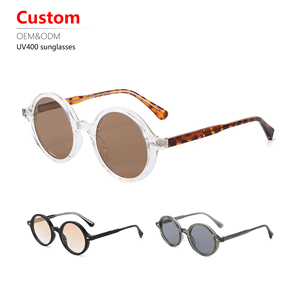 แว่นกันแดดทรงเต็มกรอบเล็ก รุ่น TR90 คุณภาพสูง สไตล์เรโทร ดีไซน์เฉพาะตัว ปรับแต่งโลโก้ได้ ป้องกันรังสียูวี 400 สำหรับทุกเพศ - Product Image 1
