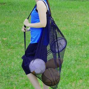 Borsa a Rete con Coulisse e Tracolla Regolabile <span class=keywords><strong>per</strong></span> Attrezzatura Sportiva, Calcio e Nuoto - Product Image 5