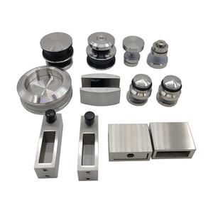 Современная нержавеющая сталь, стеклянная раздвижная дверь, комплект оборудования, прочные аксессуары для ванной комнаты, винт, прямая Заводская - Product Image 5