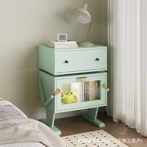 Robot-themed side <b>cabinet</b>, storage <b>cabinet</b>, cute bedside table, creative <b>small</b> <b>cabinet</b> for living room, rotating, simple - Product Image 2