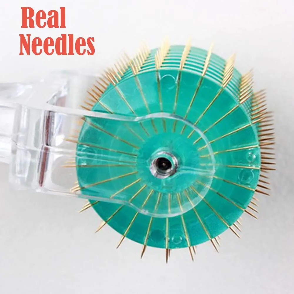 Real & Individual Needles | 0.5mm Medical CE 192 1mm 1.5mm Needles Derma Roller for Hair Beard Growth with Any Colors Customized