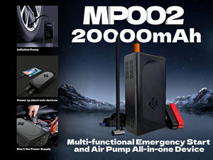 Démarreur de voiture puissant pour tous les véhicules 12V, <span class=keywords><strong>booster</strong></span> de batterie portable multifonctionnel 20000mAh avec pompe à air - Product Image 6