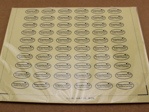 Buena calidad de impresión de pegatinas de vinilo transparentes autoadhesivas <span class=keywords><strong>para</strong></span> <span class=keywords><strong>ventanas</strong></span> o gafas con blanco y cualquier color impreso - Product Image 4