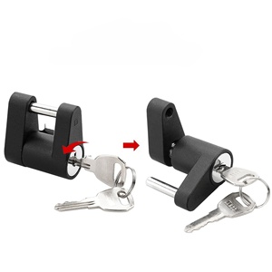 Conector para Remolque de Camión, Accesorios para Camiones, Remolque, Candado Antirrobo de Aleación de Zinc de 1/4 de Pulgada con Llave - Product Image 5