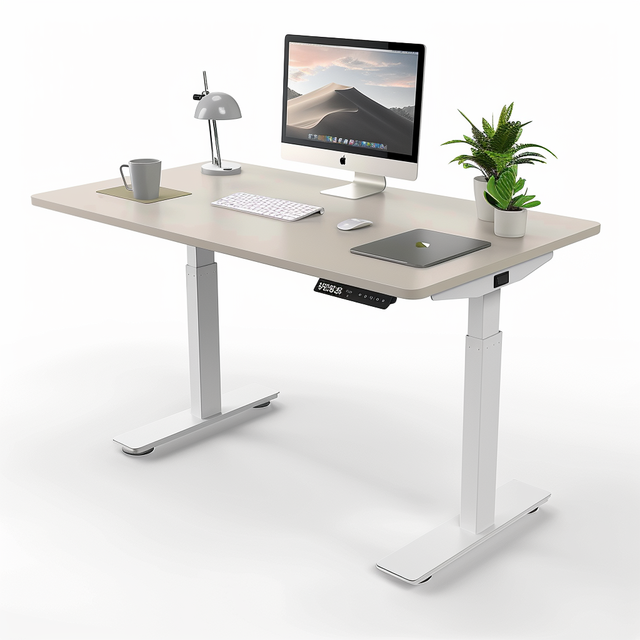 Home Office Furniture Modern Single Motor 2-Section Lifting Table Smart Stand Study Table Electric Adjustable Standing Desk