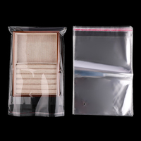 2026 100 pièces/paquet Sacs OPP transparents personnalisés en BOPP à bonne viscosité pour bijoux, boucles d'oreilles, bagues, lunettes en stock