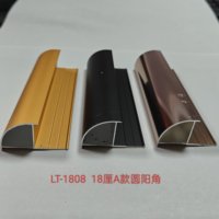 Profilé d'angle en alliage d'aluminium étanche au design moderne pour panneaux muraux et de plafond, décoration intérieure
