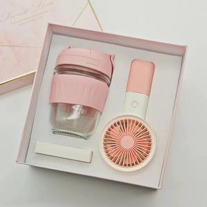 हैंडहेल्ड गिफ्ट ओपनिंग भाग्यशाली ड्रा व्यावहारिक स्मारक उपहार सनस्क्रीन कप प्रशंसक चार्जर उपहार बॉक्स सेट - Product Image 6