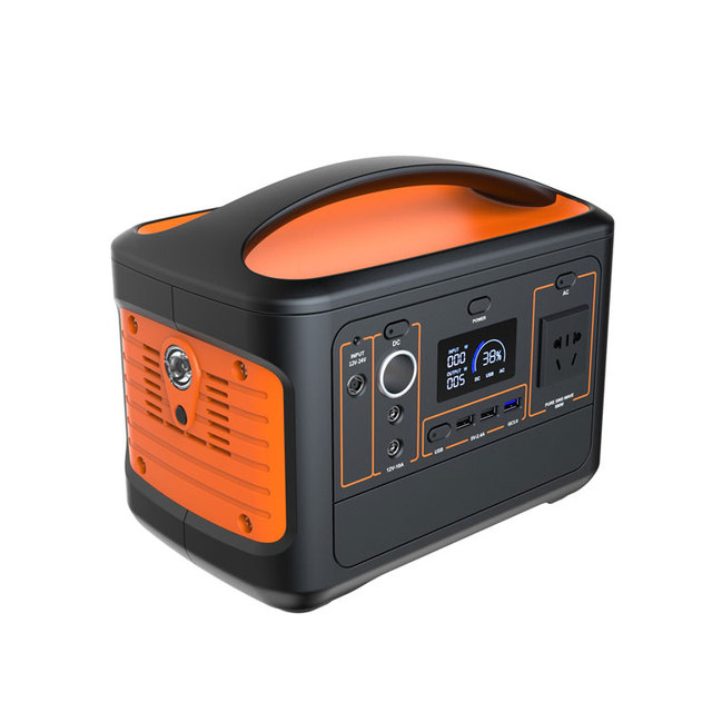 Portable Outdoor Power Station Solar Generator 500W Inverter Lifepo4 Lithium Battery Fast Charging LED Display High Capacity