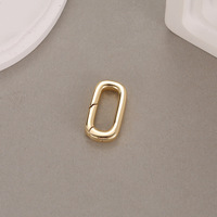Vente en gros de bagues plaqué or à ressort ovales rondes en forme de cœur et d'étoile pour le bricolage de femmes et d'hommes colliers fermoirs de bijoux en alliage