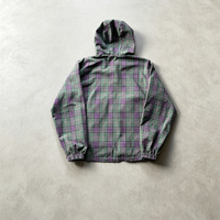 Veste coupe-vent en nylon à carreaux réactive à l'eau pour homme, fabriquée sur mesure, pour le sport et les activités de plein air