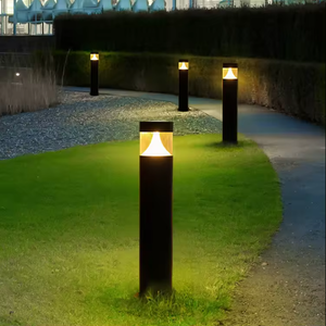 Zèle éclairage moderne étanche borne décor paysage led vintage jardin solaire pelouse lumière - Product Image 6