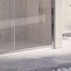 Kamalu K305 140cm in acciaio e vetro 8mm nicchia di qualità Premium per la tua doccia - Product Image 3