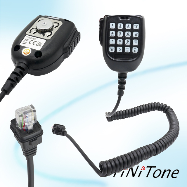 KMC-62 8 Pin RJ45 Microphone Wired Keyboard Headset Style for Kenwood TM281 TM271 Walkie-Talkie Car Radio Handheld Microphone