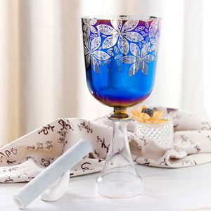 Cuencos Cantores <span class=keywords><strong>de</strong></span> Cristal <span class=keywords><strong>de</strong></span> Cuarzo, Cáliz, Cuenco Grial, Juego Hecho a Mano, Cuencos Sonoros, Instrumento <span class=keywords><strong>de</strong></span> Percusión, Productos <span class=keywords><strong>de</strong></span> Cuarzo - Product Image 2