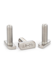 สลักเกลียวตัวทีสแตนเลส สลักเกลียวหัวค้อนแบบ T-Slot สลักเกลียวสำหรับร่องโปรไฟล์อะลูมิเนียม สลักเกลียวสำหรับงานหนัก อุปกรณ์ยึดสำหรับงานอุตสาหกรรม สกรูเกลียว - Product Image 3
