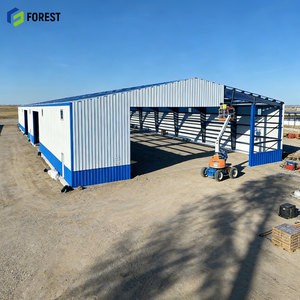 อาคารเหล็กสำเร็จรูปขนาดใหญ่สำหรับเชิงพาณิชย์ กันเสียง คุณภาพสูง ทนทาน กันน้ำ ผลิตจากเหล็กชุบสังกะสี - Product Image 1