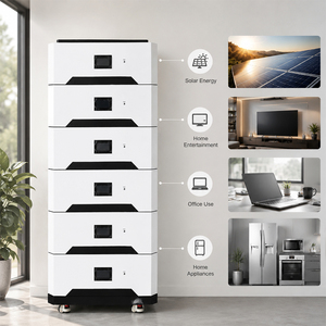 แบตเตอรี่เก็บพลังงานในครัวเรือนแบบเรียงซ้อนได้ 15KWH 30KWH 45KWH 60KWH ระบบแบตเตอรี่ LiFePO4 สำหรับบ้าน ใช้กับพลังงานแสงอาทิตย์ ให้พลังงานที่เชื่อถือได้ - Product Image 3