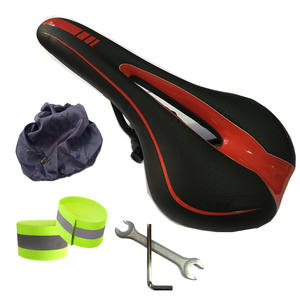 Sillín de <span class=keywords><strong>bicicleta</strong></span> de montaña para <span class=keywords><strong>hombre</strong></span> y mujer, asiento de <span class=keywords><strong>bicicleta</strong></span> impermeable de PU y fibra de carbono con Funda de cuero con carcasa de Gel - Product Image 3