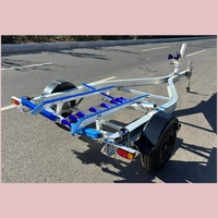 Remorque pour bateau de pêche de 15 pieds, remorque pour bateau en aluminium avec pneus et jantes, remorques pour embarcations nautiques