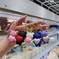 Porte-clés créatif en forme de petit ours, pour sac à dos, voiture, sac à main, ou comme ornement suspendu