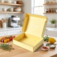 Boîte d'expédition pour vêtements en carton jaune personnalisée avec votre logo – Offre spéciale pour l'emballage de vêtements