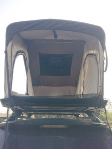 خيمة سقف سيارة جديدة التصميم من الألومنيوم على شكل مثلث للاستخدام الخارجي، تفتح تلقائيًا، مصنوعة من قماش أكسفورد، مناسبة لجميع الفصول، ذات طبقة مزدوجة لسيارات الدفع الرباعي - Product Image 3