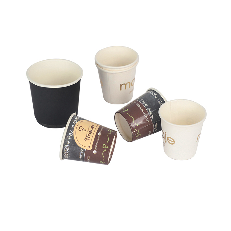 Custom all size double wall paper cup paper, disposable paper coffee cups
