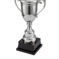 Trophée de compétition de football ou de basketball personnalisé en métal plaqué argent brillant de haute qualité DEMO Trophy Factory