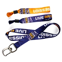 Lanière personnalisée avec logo, vente en gros, directement de l'usine, haute qualité, polyester, sublimation, ouvre-bouteille, lanière de festival