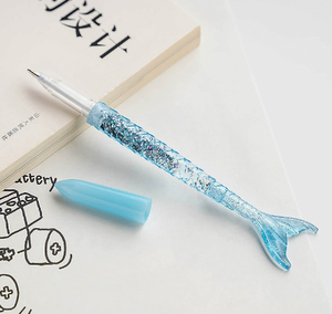 Stylo à bille transparent à paillettes fantaisie, en plastique, encre multicolore, pour le bureau et l'école - Product Image 4