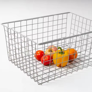 Panier de stérilisation en gabion d'acier inoxydable avec grille en treillis métallique à mailles carrées, plateau chirurgical plié - Product Image 1