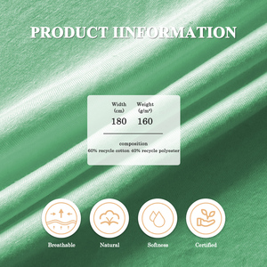 Tessuto in <span class=keywords><strong>Cotone</strong></span> 100% Organico Certificato, Stampa Personalizzata, Certificato GOTS e OEKO-TEX per Abbigliamento all'Ingrosso - Product Image 2