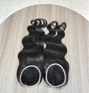 Cabello Virgen Brasileño de la Mejor Calidad, 20 Pulgadas, Ondulado, 130% de Densidad, Base Transpirable de Malla de Red 5x5, Grado 12A, Topper para Mujer - Product Image 1