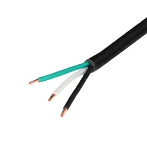 KC certificated 3g1.5mm2 3g2.5mm2 flexible rubber insulation cable h07rn-f copper rubber electric wiring water proof wire