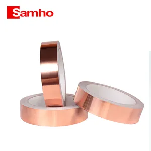 Samho Koperfolie Tape Elimineert Elektromagnetische Interferentie 45Mm * 25M Anti-Interferentie Dubbele Geleider Koperfolie Tape